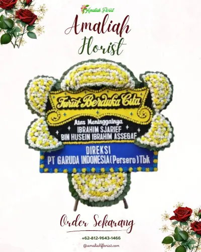 Papan Bunga Duka di Margomulyo