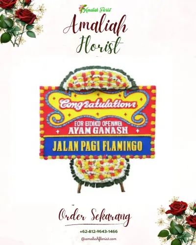 Bunga Papan Congratulation di Margomulyo